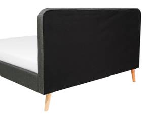 Doppelbett RENNES Dunkelgrau - Grau - Eiche Hell - 151 x 112 cm