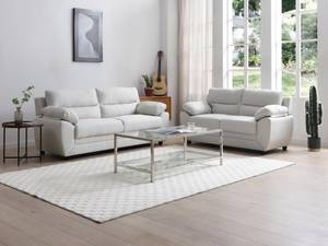 Couchgarnitur MANOA 2er-Set Beige - Textil