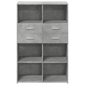 Highboard DE9322 Grau - Holzwerkstoff - 43 x 124 x 80 cm