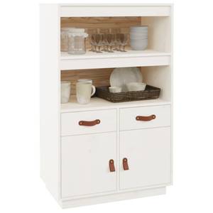 Highboard DE9585 Weiß - Massivholz - 40 x 109 x 67 cm