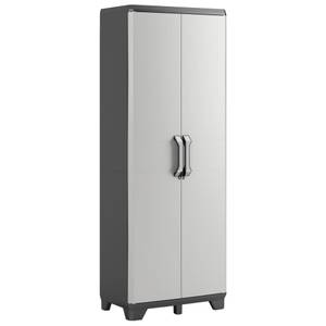 Armoire haute 3000845 Gris - Matière plastique - 68 x 182 x 39 cm