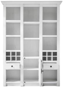 Bücherregal Liliann Weiß - Holzwerkstoff - 147 x 207 x 45 cm