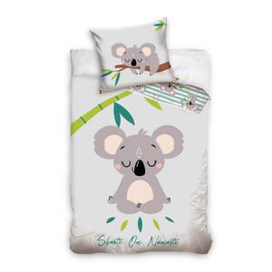 Bettwäsche Koala Grau - Textil - 135 x 200 x 1 cm