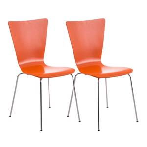 Chaise de salle à manger Aaron Lot de 2 Orange