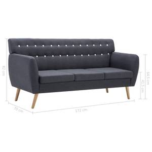 3-Sitzer Sofa 295972 Lavagrau