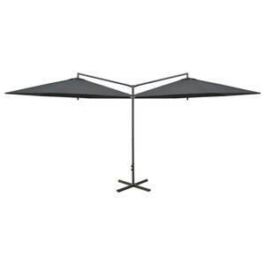 Parasol d'extérieur 3008735 Gris - Métal - Textile - 290 x 260 x 600 cm