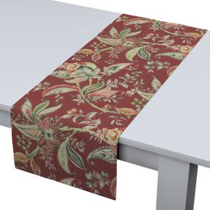 TISCHLÄUFER Gardenia I Rot - Textil - 40 x 1 x 130 cm