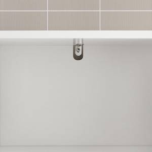 Armoire salle de bain BZR77-W Blanc - Bois/Imitation - Bois manufacturé - 80 x 91 x 38 cm