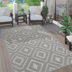 Outdoorteppich Livorno 672 Grau - 120 x 120 cm