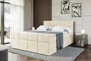 Boxspringbett ARDENI-Z KING Ecru - Breite: 160 cm