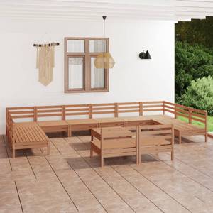 Garten-Lounge-Set Braun - Massivholz - Holzart/Dekor - 64 x 29 x 64 cm