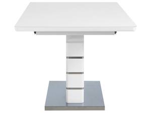 Table de salle à manger HAMLER Argenté - Blanc - Bois manufacturé - 90 x 78 x 180 cm