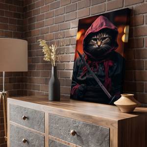 Leinwandbild Cat Warrior IV 80 x 120 cm