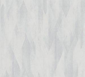 Vliestapete Art Deco Grafisch Grau - Weiß