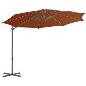 Parasol en porte-à-faux Brun rouge