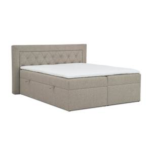 Boxspringbett Allure Pocket und Visco Hellbraun - Breite: 200 cm