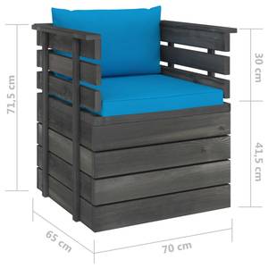 Garten-Lounge-Set (5-teilig) 3005334 Hellblau