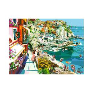 Puzzle Romantik in Cinque Terre Papier - 28 x 6 x 38 cm