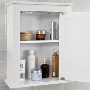 Meuble haut de salle de bain FRG203-W Blanc - Bois manufacturé - 40 x 49 x 18 cm