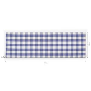 Kopfteil Stoff Vichy Blau 145x52cm Blau