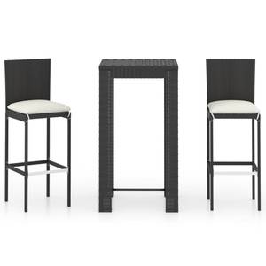 Bar-Set (3-teilig) 3011734-1 Schwarz - Metall - 61 x 111 x 61 cm