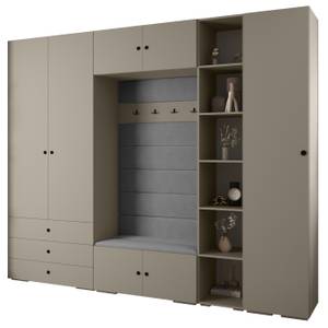 Garderobe Inova 2 Z11 Schwarz - Grau - Schwarz