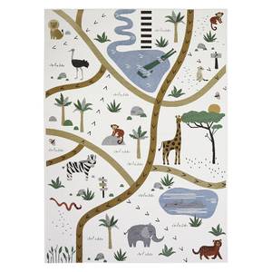 Kinderteppich LITTLE SAVANNAH Kunststoff - Textil - 123 x 180 cm