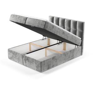 Boxspringbett Essence Bonellfederkern Grau - Breite: 140 cm