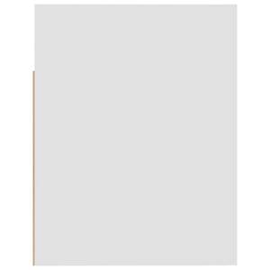 Armoire suspendue Imitation chêne de Sonoma - Blanc - 60 x 40 cm