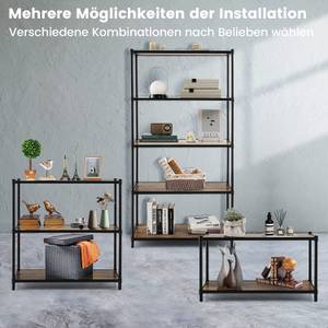 Lagerregal mit Flexibler Montage Braun - Holzwerkstoff - 29 x 154 x 80 cm