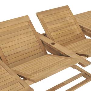 Gartenmöbel-Set Braun - Massivholz - Holzart/Dekor - 100 x 75 x 250 cm