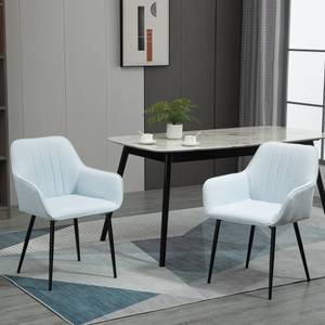 Esszimmer-Stuhl 2er Set 835-290 Blau