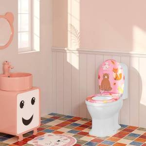 WC Sitz Josie Pink - Metall - Kunststoff - 38 x 2 x 48 cm
