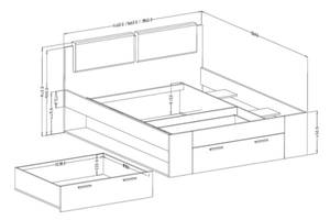 Bett GALAXY Breite: 166 cm