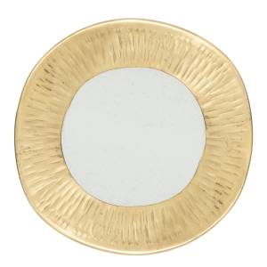Dekospiegel ROMY, 18 x 18 cm Gold - Metall - 3 x 18 x 18 cm