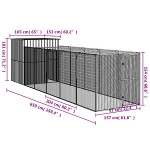 Niche pour chien 3030302 Gris lumineux - 165 x 659 cm