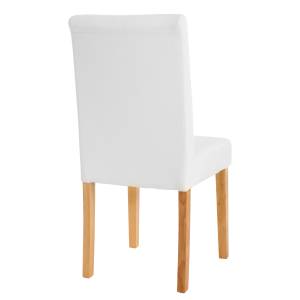 Chaise de salle à manger Littau Marron - Blanc - Marron