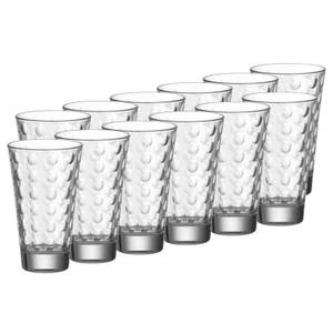 Trinkgläser Optic 12er Set Glas - 8 x 13 x 8 cm