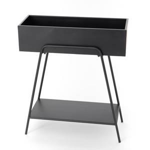 Console porte-plante en métal Noir - Métal - 25 x 70 x 61 cm