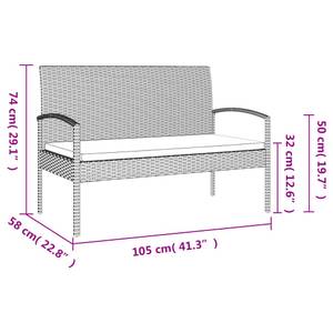 Banc de jardin 3029170 Gris