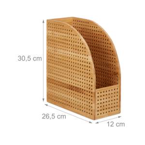 Stehsammler Bambus A4 Braun - Bambus - 12 x 31 x 27 cm