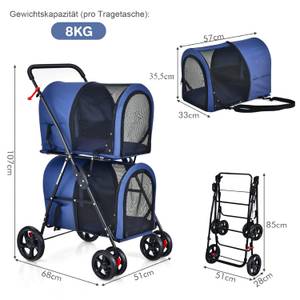 Hundewagen PW10040 Blau