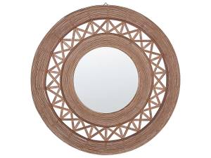 Miroir CACOMA Marron - Bambou - 62 x 62 x 9 cm