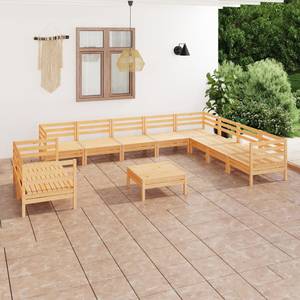 Garten-Lounge-Set Braun - Massivholz - Holzart/Dekor - 64 x 29 x 64 cm