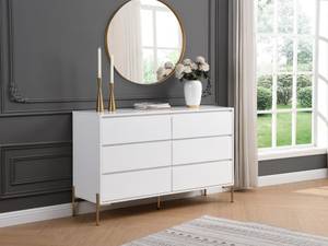 Commode basse KORASA Blanc