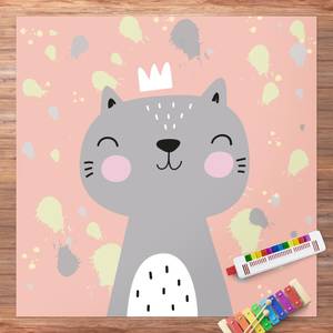 Freche Katze 100 x 100 cm