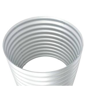 Garten-Hochbeet M626299 Silber - 80 x 81 cm