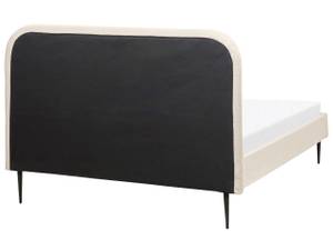 Doppelbett FLAYAT Beige - Schwarz - Creme - Breite: 153 cm