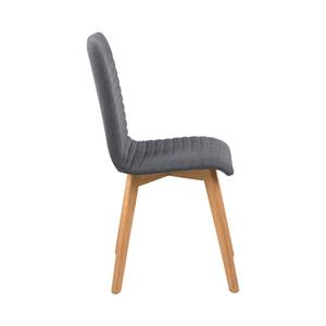 Chaise de salle à manger Aron lot de 2 Gris foncé