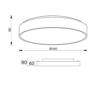 Deckenleuchte Menkar 400 Braun - 20 x 20 cm